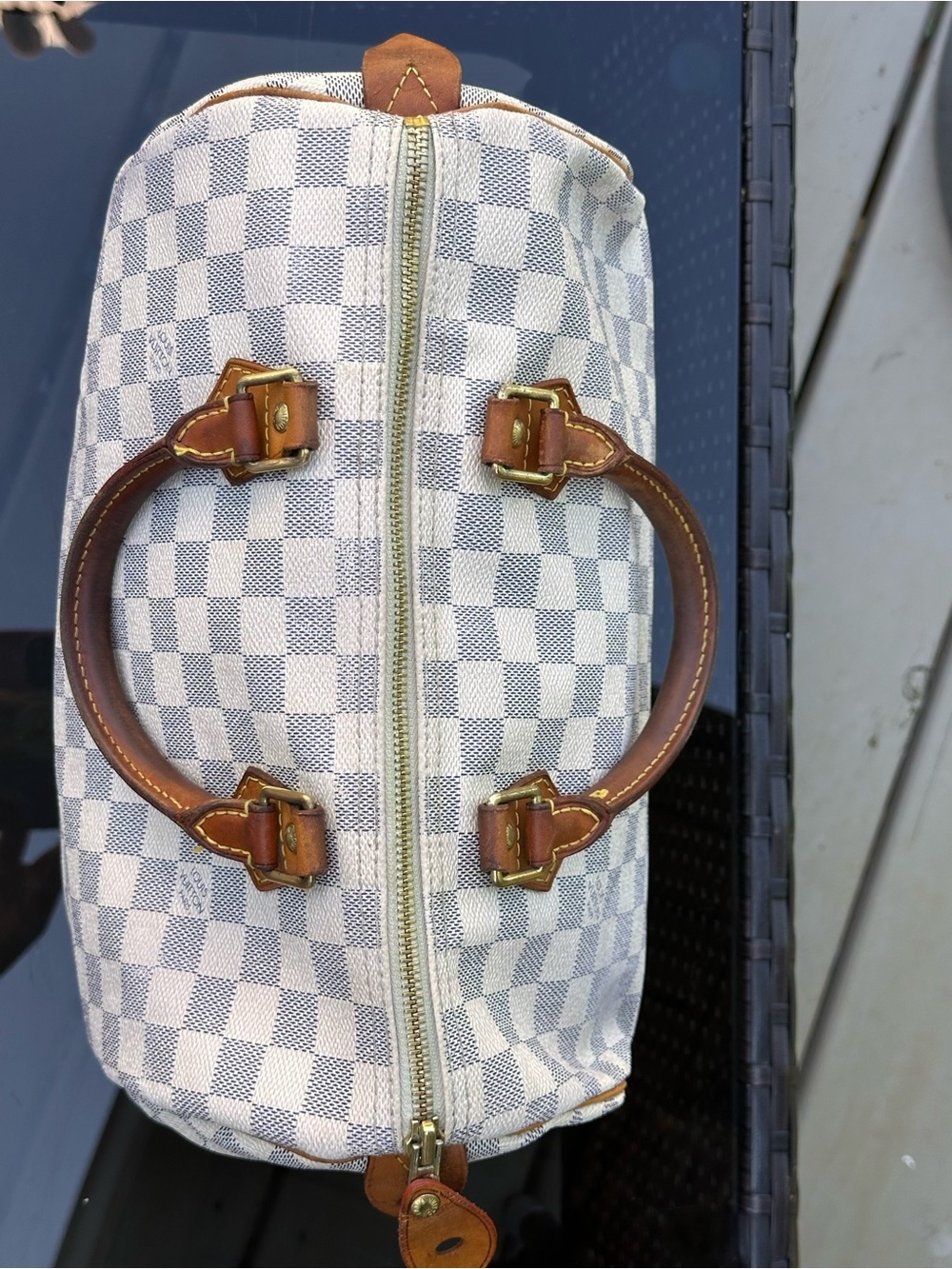 Louis Vuitton Speedy 30 in Azure Damier - Picture 5 of 11